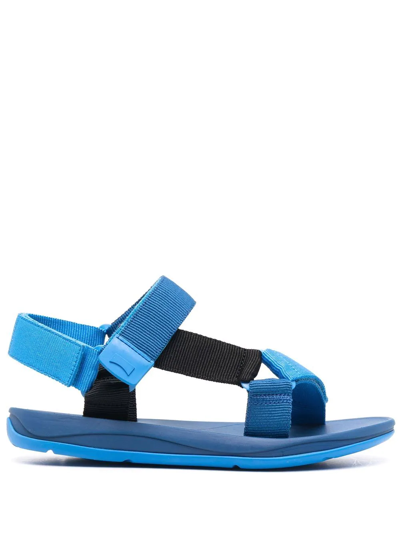 Camper X Sailgp Match Touch-strap Sandals In Blue