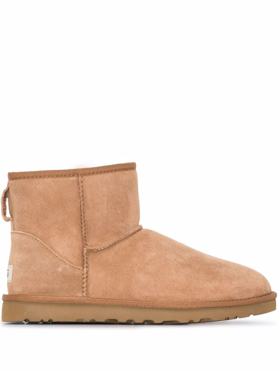 Ugg Classic Mini Ankle Boots In Brown