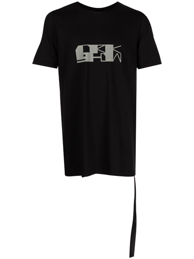 Rick Owens Drkshdw Level T Logo Print Cotton Jersey T-shirt In 0908