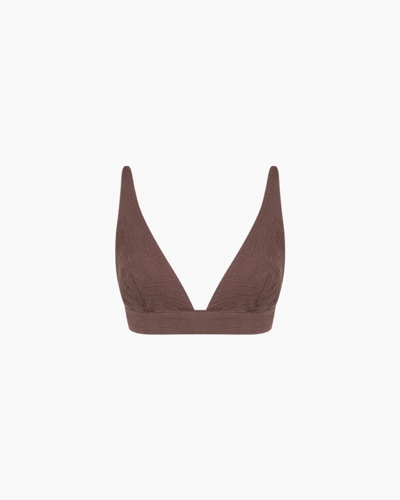 Sablyn Esmee Triangle Bralette Top In Grizzly