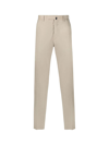Incotex Venezia 1951 Summer Popeline Slim Fit Pants In Light Beige