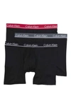 Calvin Klein 3-pack Boxer Briefs In 0co Blk/ Blsc/ Bl