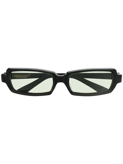 Undercover Sunglasses With Rectangular Frames In Black