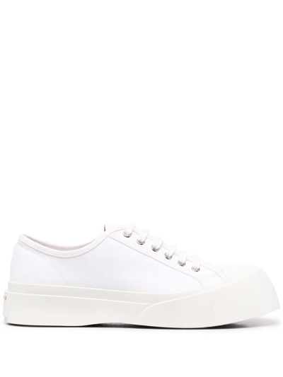 Marni Platform-sole Sneakers In White