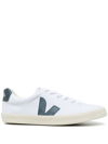 Veja Esplar Bicolor Canvas Low-top Sneakers In White