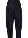Issey Miyake Black Fluffy Basics Trousers In Schwarz