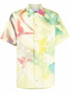 KOCHÉ ABSTRACT-PRINT SHORT-SLEEVE SHIRT