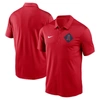 NIKE NIKE RED LOS ANGELES ANGELS DIAMOND ICON FRANCHISE PERFORMANCE POLO