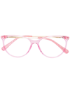 Chiara Ferragni Round-frame Glasses In Pink