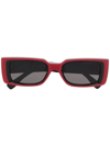 Cutler And Gross Rectangle-frame Sunglasses In Rot