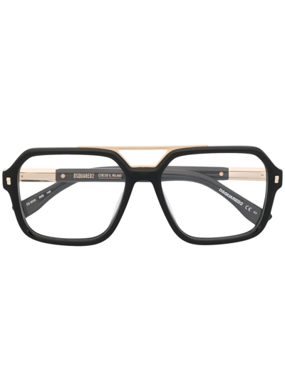 Dsquared2 Square-frame Glasses In Black