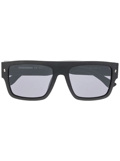 Dsquared2 Debossed-logo Sunglasses In Schwarz