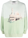 UNDERCOVER BUILDING-PRINT SWEATSHIRT