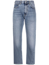 Totême Womens True Vintage Low Straight-leg Denim Jeans In Blue