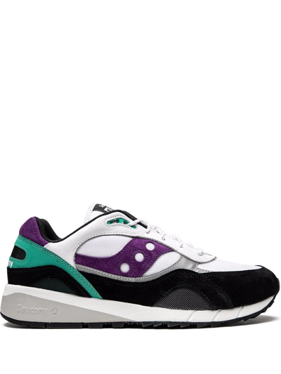 Saucony Into The Void Shadow 6000 Suede Sneakers In White Teal