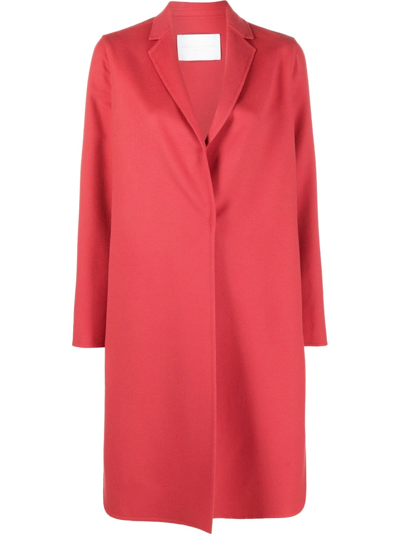 Fabiana Filippi Concealed Midi Coat In Rot