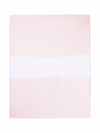 Siola Two-tone Knitted Blanket In Pink