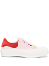 Alexander Mcqueen Low-top Canvas Sneakers In Pink