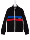 MONCLER QUILTED YOKE TERRY-CLOTH JACKET