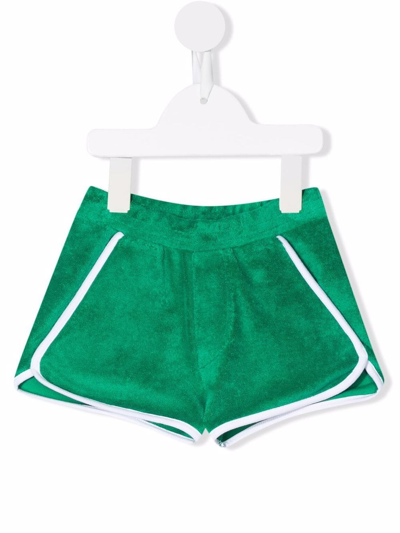 Yporqué Kids' Textured Slip-on Shorts In Green