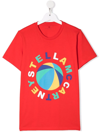 Stella Mccartney Logo-print Cotton T-shirt In Red