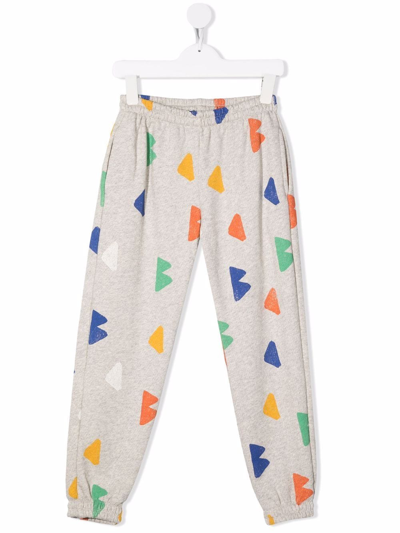 Bobo Choses Kids' Graphic-print Elasticated Track Trousers In White