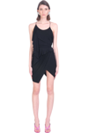 ALEXANDRE VAUTHIER DRESS IN BLACK VISCOSE