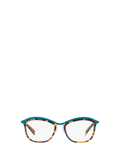 Alain Mikli A02040d Matte Teal / Spotted Tort Tea Glasses