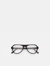 Retrosuperfuture Numero 83 Nero Unisex Eyeglasses In Nero