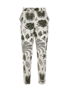 P.a.r.o.s.h Graphic-print Trousers In Military Green Fantasy
