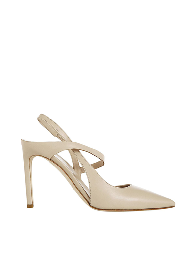 Del Carlo Womens Beige Other Materials Sandals