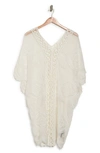 Vince Camuto Leaf Lace Topper In White