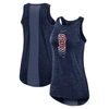 NIKE NIKE NAVY BOSTON RED SOX LOGO FADE HIGH NECK PERFORMANCE TANK TOP