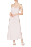 Rya Collection Darling Satin & Lace Nightgown In Petal Pink