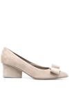 Ferragamo Viva 55 Pumps In Grey