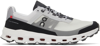 On Cloudvista Neoprene-trimmed Mesh Running Sneakers In Glacier | Black