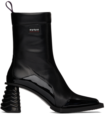 Eytys Black Luciano Leather Western Boots