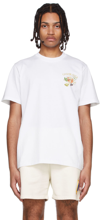 CASABLANCA WHITE ORGANIC COTTON T-SHIRT