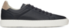 Brunello Cucinelli Navy Leather Sneakers In Blue