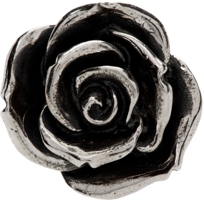 Emanuele Bicocchi Rose Sterling Silver Earring