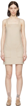 Max Mara Beige Camel Mini Dress In 002 Albino