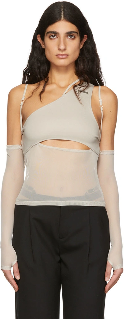 Heliot Emil Taupe Pelagia Tank Top In Stone