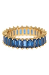 Baublebar Mini Alidia Baguette Ring In Sapphire