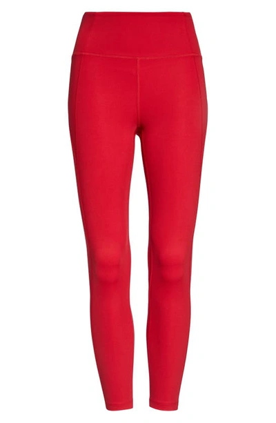 Girlfriend Collective High Waist 7/8 Leggings In Jester Red