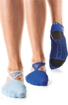 AREBESK MUSE ASSORTED 2-PACK NO-SLIP CLOSED TOE SOCKS