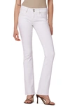 Hudson Jeans Beth Midrise Baby Boot Jean In White