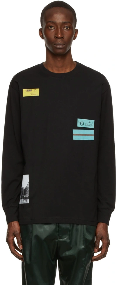 Song For The Mute Logo-print Long-sleeve T-shirt In Black