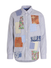 Junya Watanabe Striped Patchwork Long-sleeve Shirt In Multicolor