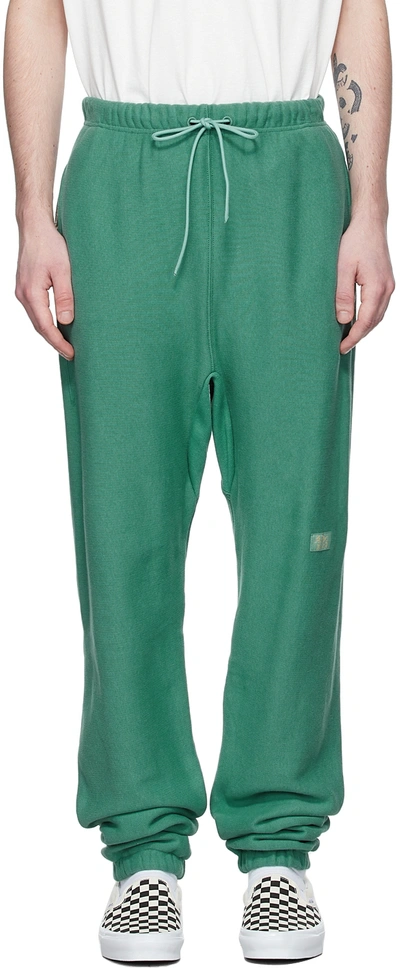 Advisory Board Crystals Green Cotton Lounge Pants In Apatite