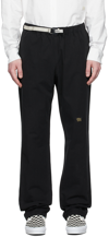 ADVISORY BOARD CRYSTALS BLACK COTTON TROUSERS